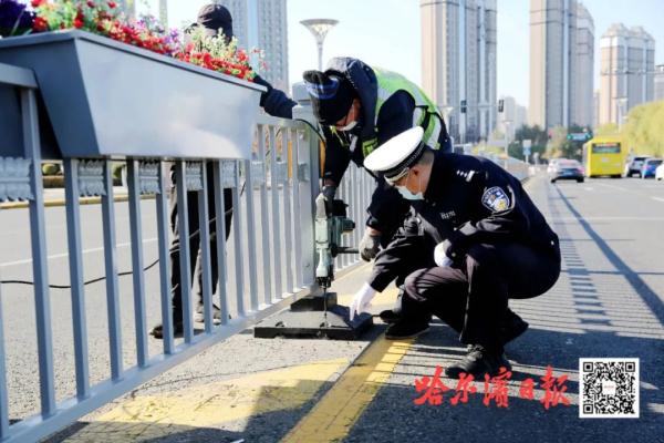 景观交通羞羞漫画在线成人漫画亮相哈市街头！除了美观，它还有这个作用